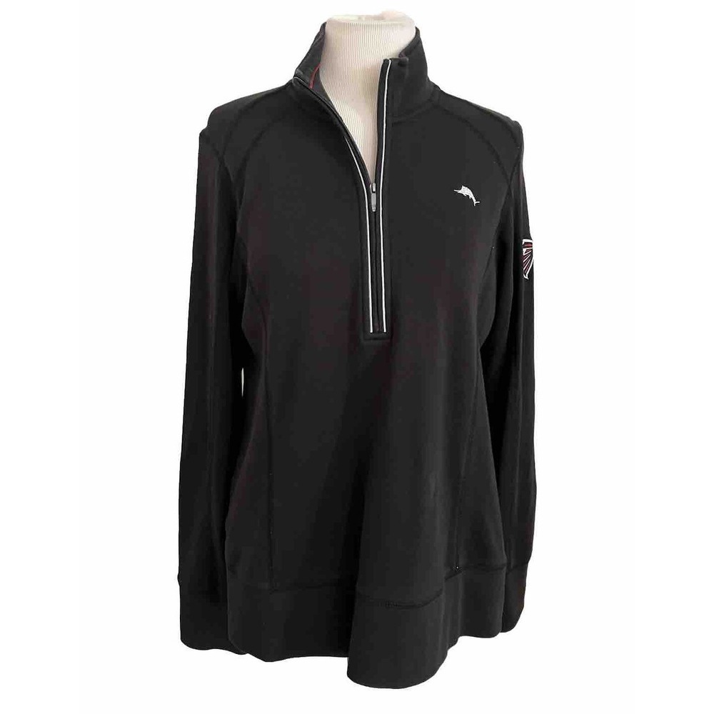 Atlanta Falcons NFL Jacket Tommy Bahama Mens Sz M Black Zip